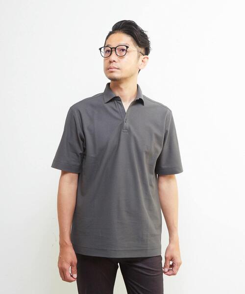 MEN'S MELROSE ポロシャツ 半袖 カルキュロメッシュスッキパー