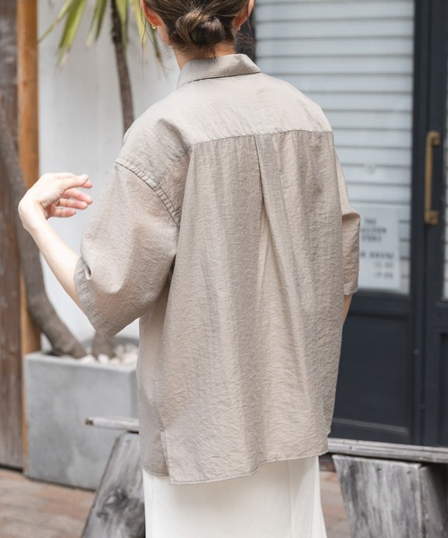 ブラウス シャツ FORK＆SPOON　Nylon Woolプルオーバーシャツ レディース FORK&SPOON ブラウス シャツ FORK＆SPOON Nylon Woolプル