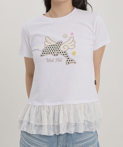 ALAND tシャツ Wai Kei／エンゼルイルカレースT レディース : ZOZOTOWN