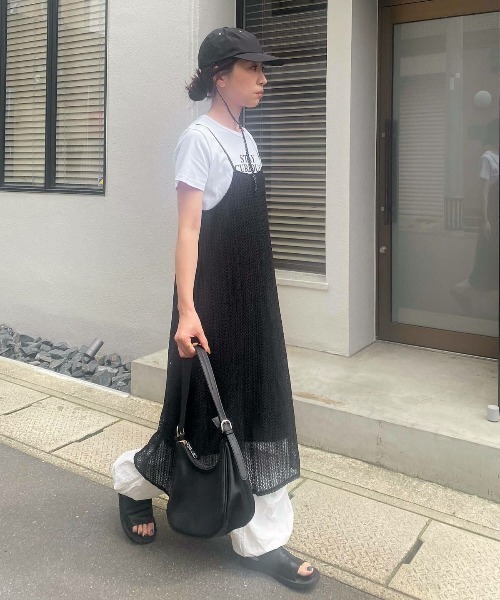 I-SOOK ワンピース メッシュキャミソールワンピース(kiharu