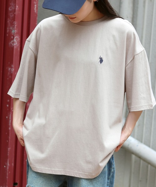 「U.S. POLO ASSN.」 半袖Tシャツ M ホワイト メンズ