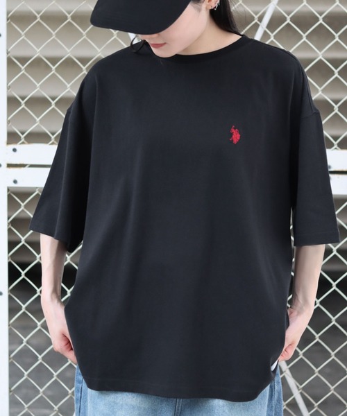 「U.S. POLO ASSN.」 半袖Tシャツ M ホワイト メンズ