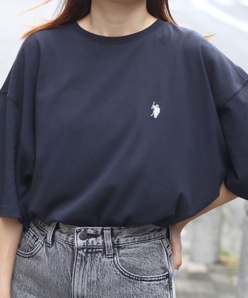 「U.S. POLO ASSN.」 半袖Tシャツ M ホワイト メンズ