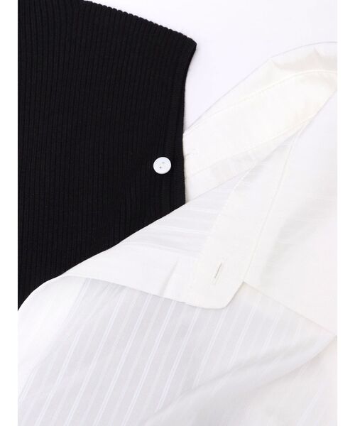 LAGUNAMOON（ラグナムーン） ワンピース シャツドッキングリブニット