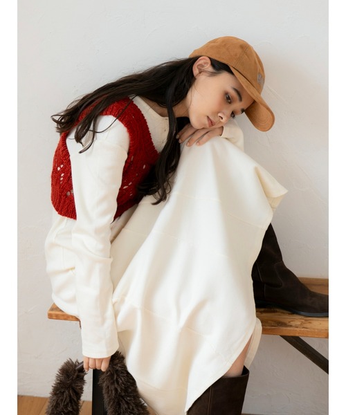 Ungrid（アングリッド） ワンピース ニットレイヤードワンピース