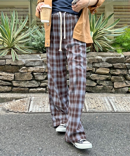 パンツ チェックイージーパンツ レディース : ZOZOTOWN Yahoo!店