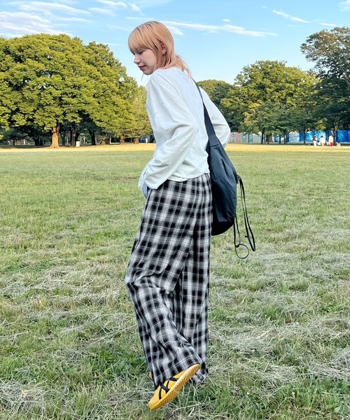 パンツ チェックイージーパンツ レディース : ZOZOTOWN Yahoo!店