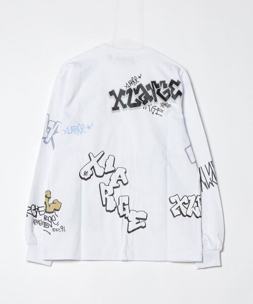 XLARGE（エクストラ ラージ） tシャツ GRAFFITI L/S TEE メンズ