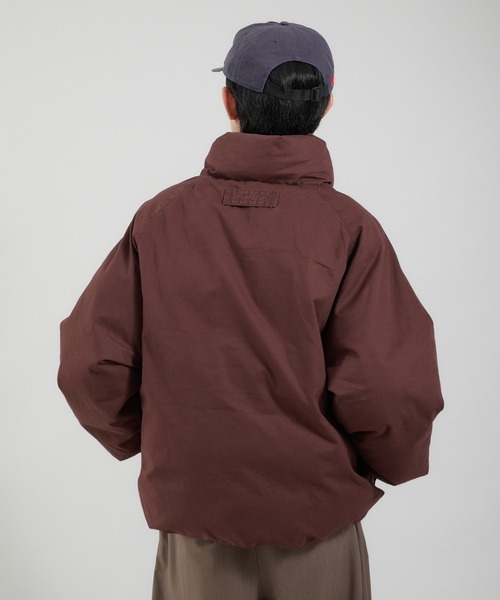 Perushu ライトダック中綿ボリュームスタンドネックブルゾン Perushu ブルゾン アウター ライトダック中綿ボリュームスタンドネック