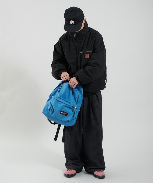 Perushu ブルゾン アウター ライトダック中綿ボリュームスタンドネック