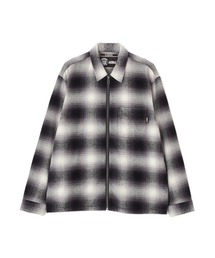 AVIREX（アヴィレックス） シャツ OMBRE CHECK ZIP UP SHIRT