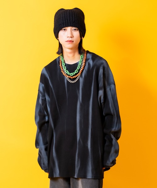tシャツ a.p.o.v. アンニュイスプレーペイントオーバーサイズコットン