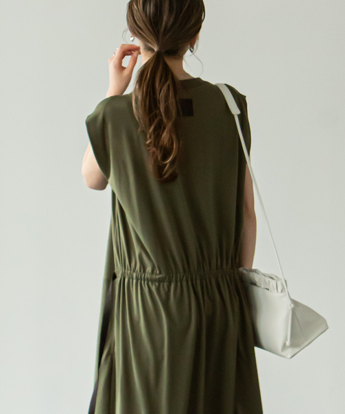 「COGTHEBIGSMOKE」 半袖ワンピース FREE カーキ レディース_画像5