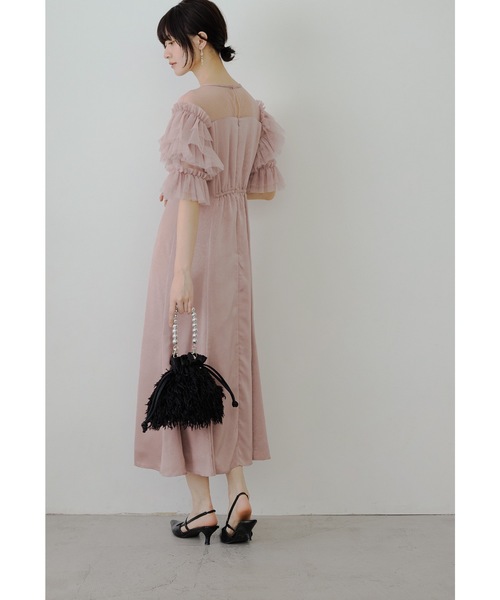 niana フリル オケージョンドレス niana（ニアナ） ドレス フリルフレアドレス 結婚式 成人式 同窓会