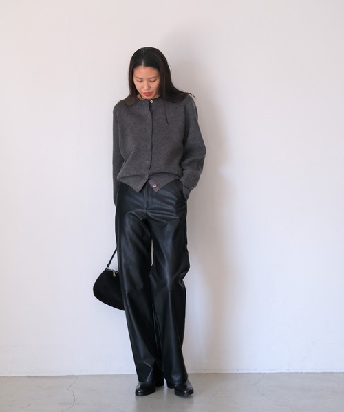 AKTE（アクテ） パンツ フェイクレザーパンツ レディース : ZOZOTOWN
