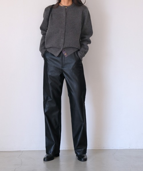 AKTE（アクテ） パンツ フェイクレザーパンツ レディース : ZOZOTOWN