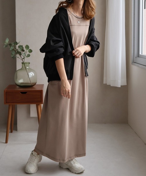 「Social GIRL」 ブルゾン M カーキ レディース_画像4