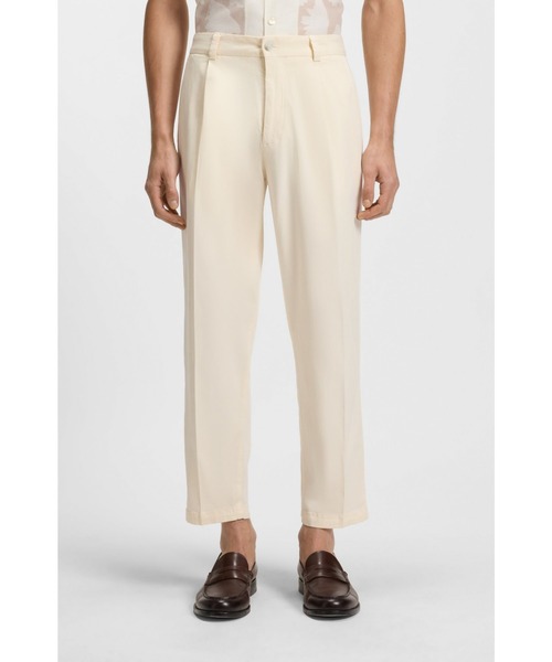 BOSS（HUGO BOSS） パンツ テーパードフィットパンツ ストレッチツイル