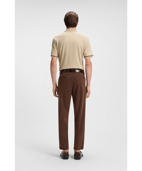 BOSS（HUGO BOSS） パンツ テーパードフィットパンツ ストレッチツイル