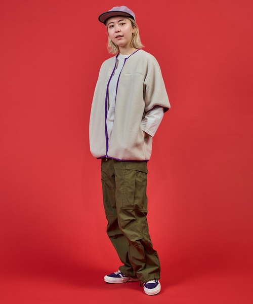 バーラップアウトフィッター 美品 ノーカラージャケット BURLAP OUTFITTER（バーラップアウトフィッター） ジャケット ノー