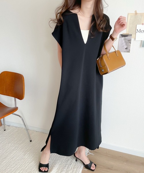 「classicalelf」 ノースリーブワンピース MEDIUM ブラック レディース_画像5