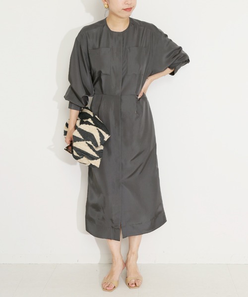 VERMEIL par iena（ヴェルメイユパーイエナ） 長袖ワンピース FREE  