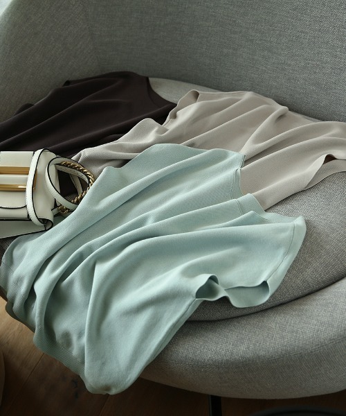 「ABITOKYO」 ノースリーブニット FREE ブラック レディース_画像2