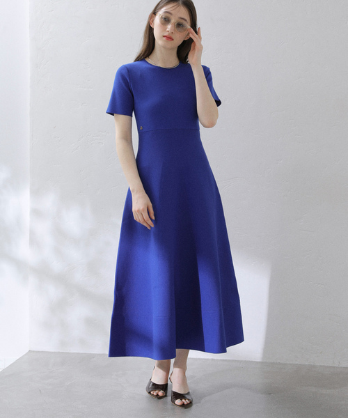 「La TOTALITE」 ニットワンピース 36 ベージュ レディース_画像2