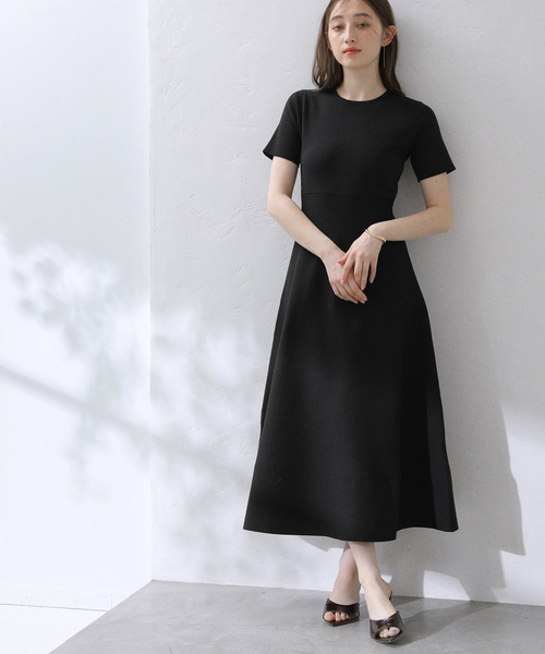 「La TOTALITE」 ニットワンピース 36 ベージュ レディース_画像5