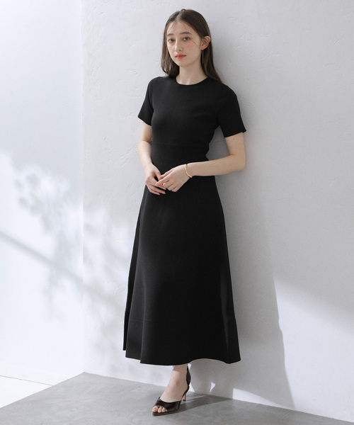 「La TOTALITE」 ニットワンピース 36 ベージュ レディース_画像6