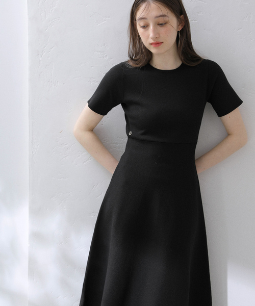 「La TOTALITE」 ニットワンピース 36 ベージュ レディース_画像10