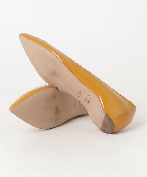 「CHEMBUR」 フラットパンプス 35.5 イエロー レディース_画像3