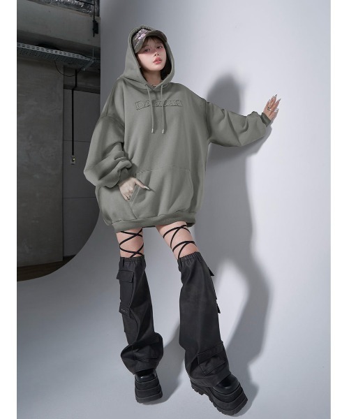 darich フード付きパーカー カーキ Darich（ダーリッチ） プルオーバーパーカー FREE カーキ レディース