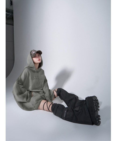 Darich（ダーリッチ） プルオーバーパーカー FREE カーキ レディース