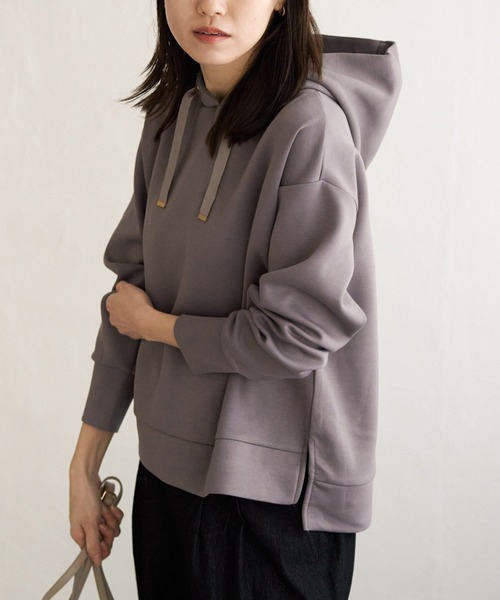 「ikka」 プルオーバーパーカー M モカ レディース_画像6