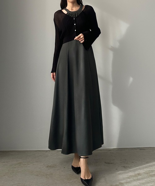 「Louere」 セットアップ MEDIUM チャコール レディース_画像3