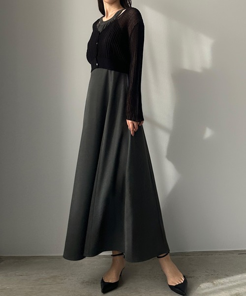 「Louere」 セットアップ MEDIUM チャコール レディース_画像4