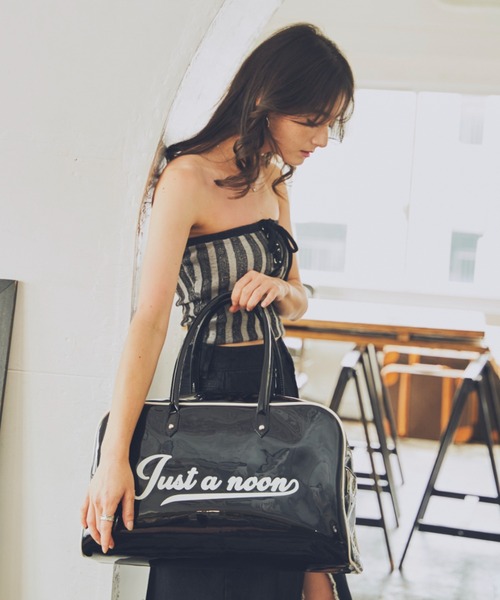 「JUST A NOON」 ハンドバッグ FREE ブラック レディース_画像7