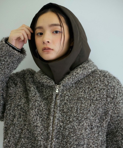 ADAM ET ROPE'（アダムエロペ） 中綿ブルゾン FREE チャコールグレー