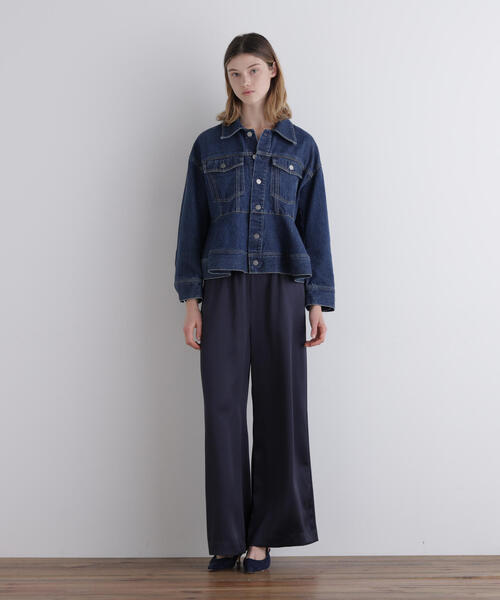 LE PHIL（ル フィル） パンツ クラシックサテンパンツ レディース