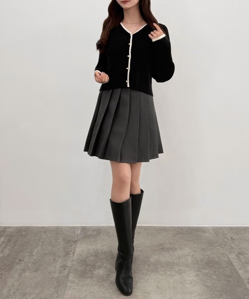 「CENEA」 ニットカーディガン LARGE クリーム レディース_画像5