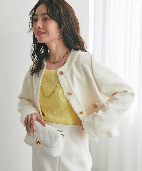 La boutique Bonbon（ラブティックボンボン） ジャケット ノーカラー