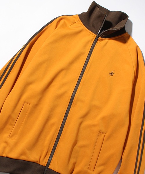 「BEVERLY HILLS POLO CLUB」 ジャージブルゾン LL アイボリー メンズ_画像9