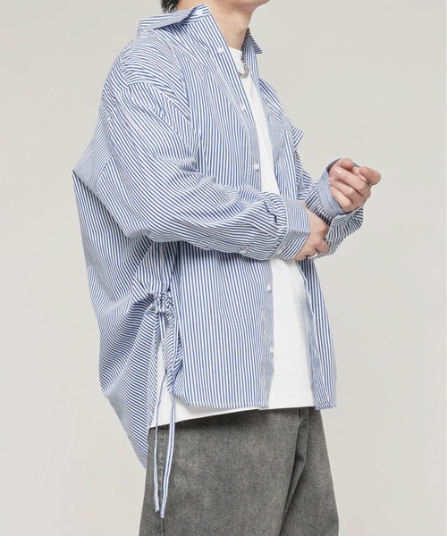 「ADAMASTE」 長袖シャツ MEDIUM ブルー メンズ_画像2