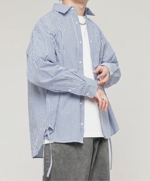 「ADAMASTE」 長袖シャツ MEDIUM ブルー メンズ_画像3