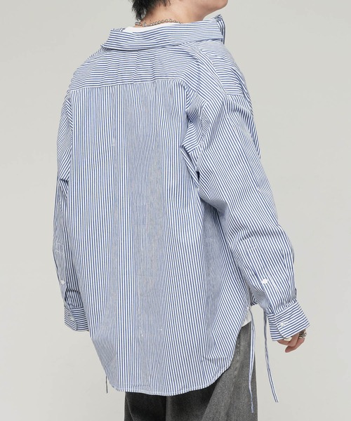 「ADAMASTE」 長袖シャツ MEDIUM ブルー メンズ_画像7