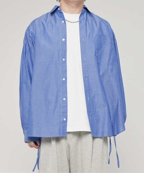 「ADAMASTE」 長袖シャツ MEDIUM ブルー メンズ_画像8