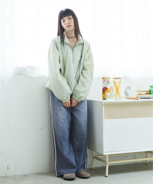 sakura90s☆☆ハーフスナップボタンナイロンプルオーバー ナイロンプルオーバー（サイズ（S/M/L）：M）の商品一覧 通販 - Yahoo