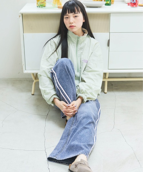 PILIT ハーフジップ ナイロンプルオーバー レディース : ZOZOTOWN 