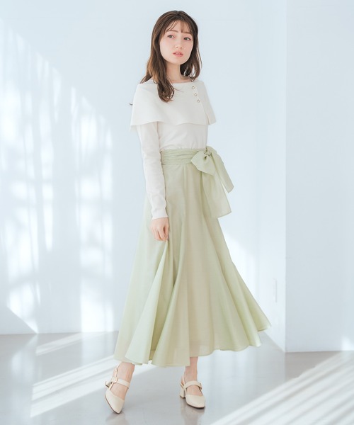 ミッシュマッシュ☆裾マラボーニット MISCH MASCH（ミッシュマッシュ） ワンピース WEB限定 配色ニット
